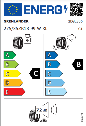 Grenlander 275 35 18 99W Enri U08 tyre