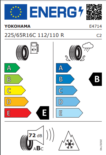 Yokohama 225 65 16 112R W.Drive WY01 tyre